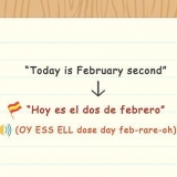 Diga a data em espanhol