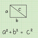 Calcule o comprimento da diagonal de um retângulo