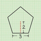 Calcular a área de um pentágono