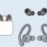 Coloque fones de ouvido sem fio