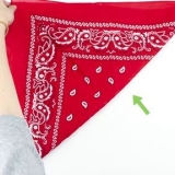 Como dobrar uma bandana