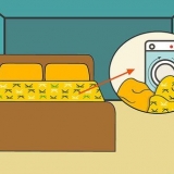 Limpando uma cama com bicarbonato de sódio