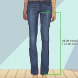 Vestindo um bootcutjeans