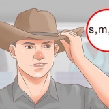 Usando um chapéu de cowboy da maneira certa