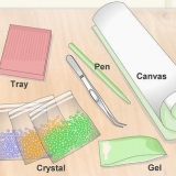 Fazendo uma pintura de diamante
