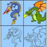 Desenhando um dragão