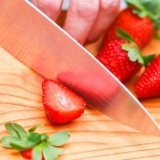 Fazendo um smoothie de morango simples
