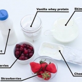 Fazendo um shake de proteína
