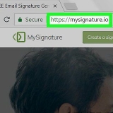 Criar uma assinatura de e-mail