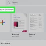 Criar um documento google