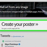 Imprima uma imagem grande de várias páginas no pc ou mac