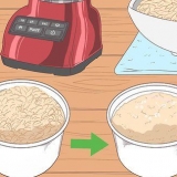 Preparando um banho de aveia