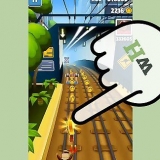 Obtendo uma pontuação alta em subway surfers
