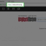 Navegando em uma versão antiga de um site
