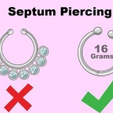 Esconder um piercing no septo