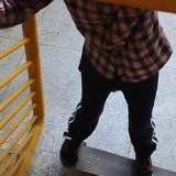 Fazendo um empurrão em um skate