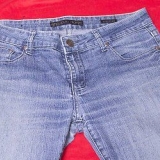 Fazendo uma saia jeans com jeans velhos