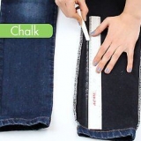 Fazendo jeans apertados