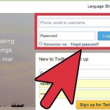 Desabilitar uma conta do twitter