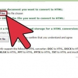 Converter um documento do word para html