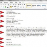 Escreva uma carta comercial