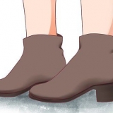 Usando botas de tornozelo