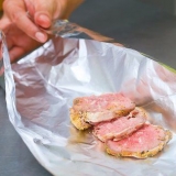 Reaqueça o bife do lombo