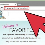 Mover favoritos na aol