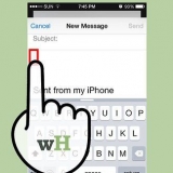Envie fotos e vídeos como anexo de e-mail em um iphone ou ipad