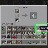 Fazendo vidro no minecraft