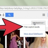 Desative o google safesearch