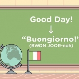 Diga olá em italiano