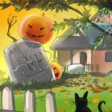 Aplique decorações de halloween