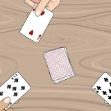 Jogando o jogo de cartas palace