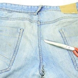 Conserte a virilha do seu jeans