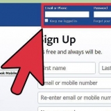 Faça login no facebook