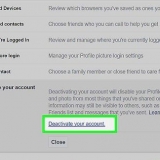Desative sua conta do facebook