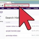 Limpe seu histórico no yahoo