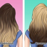 Pinte o cabelo para obter um efeito ombré