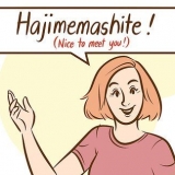 Apresentando-se em japonês