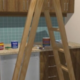 Retoque de armários de cozinha