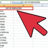 Classificar colunas em ordem alfabética no microsoft excel