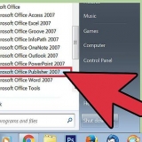 Usando o microsoft publisher