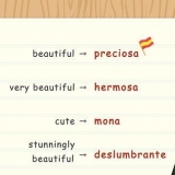 Dizendo menina bonita em espanhol