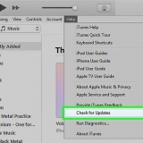 Sincronize músicas com um iphone