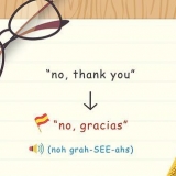 Diga não em espanhol