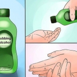 Usando álcool isopropílico