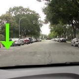 Estacione em uma vaga de estacionamento