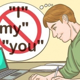 Evite linguagem pessoal em um texto
