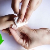 Aplicação de unhas em pó
